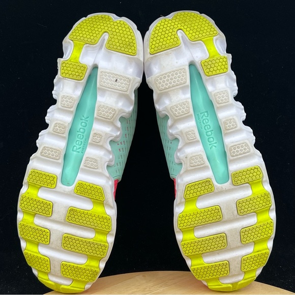Reebok Zigtech Blue/Pink/Neon Green Size 6y/ Womens Size 7.5 Athletic Shoes - Picture 10 of 10